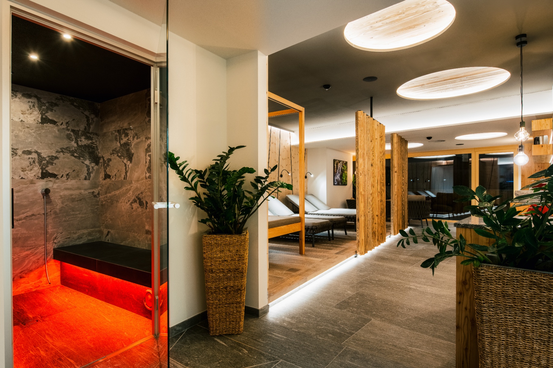 Area wellness Sky Wellness della Ferienresidenz Raich